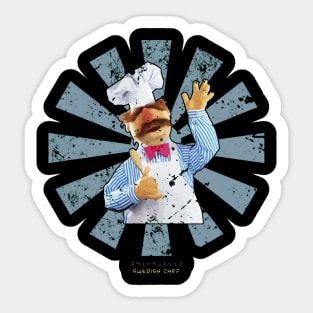 Swedish Chef Retro Japanese Muppets Sticker